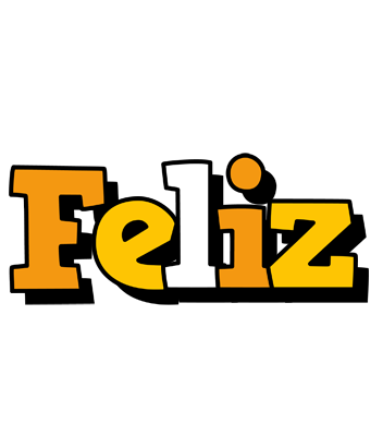Feliz cartoon logo