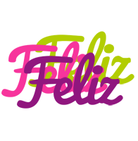 Feliz flowers logo