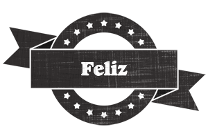 Feliz grunge logo