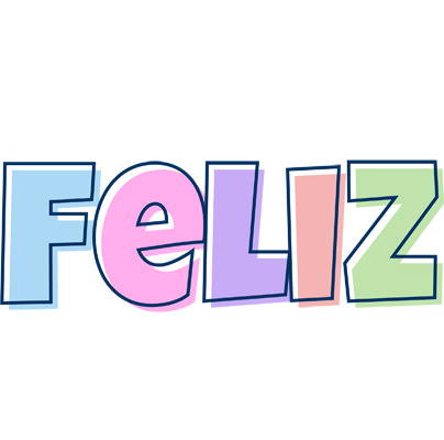 Feliz pastel logo