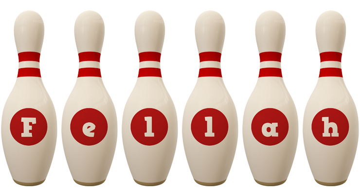 Fellah bowling-pin logo