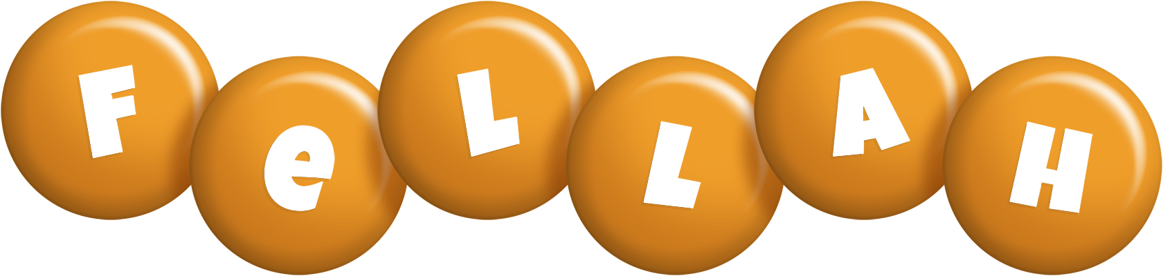 Fellah candy-orange logo
