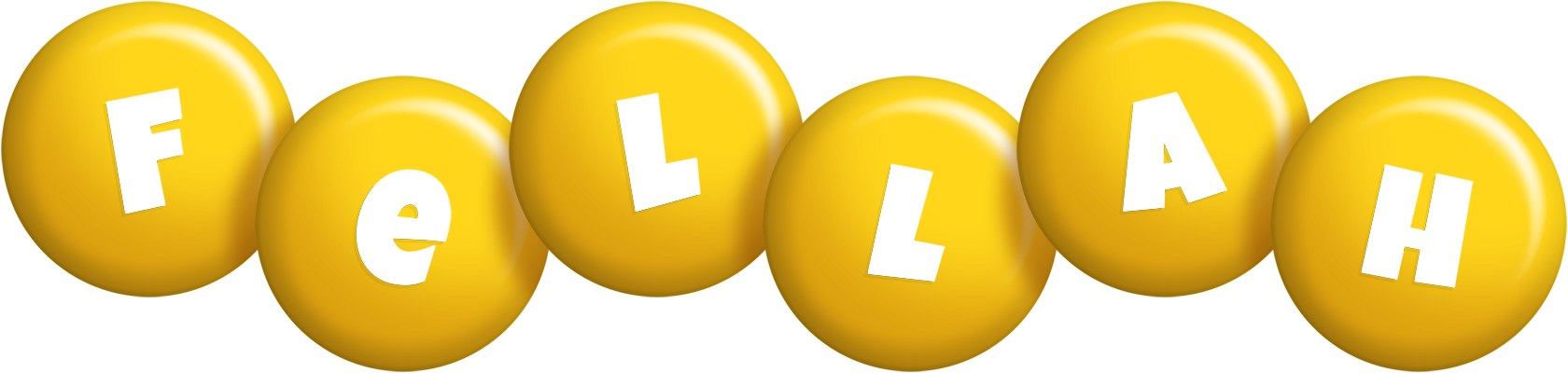Fellah candy-yellow logo