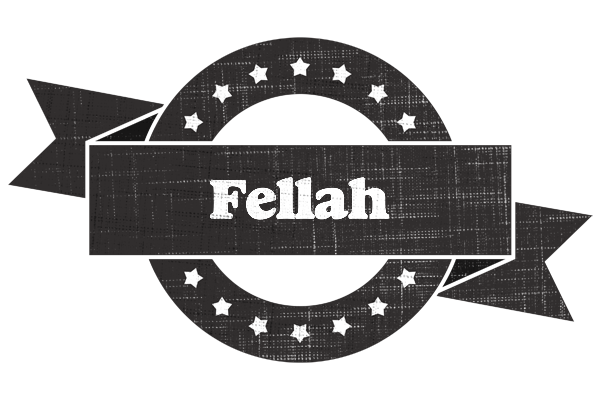 Fellah grunge logo