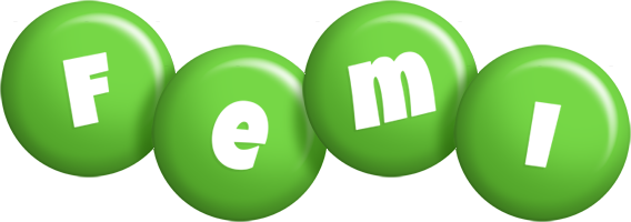 Femi candy-green logo