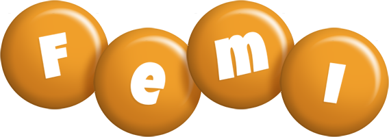 Femi candy-orange logo