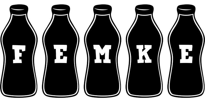 Femke bottle logo