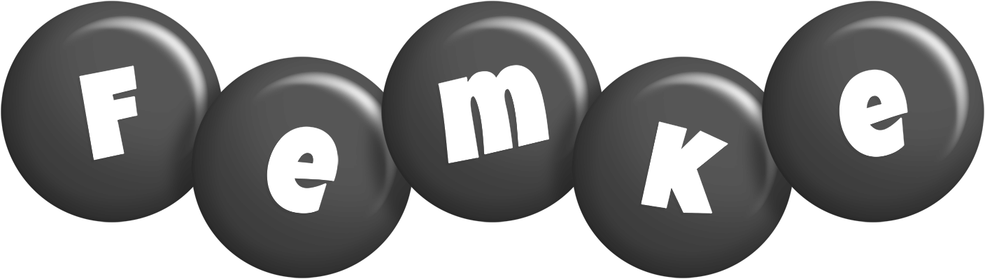 Femke candy-black logo