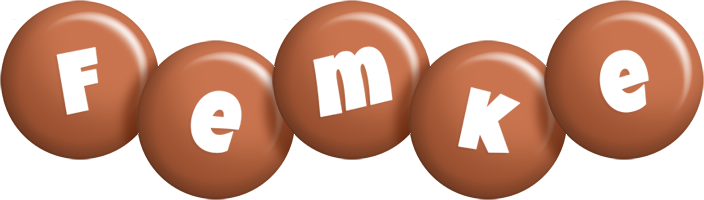 Femke candy-brown logo