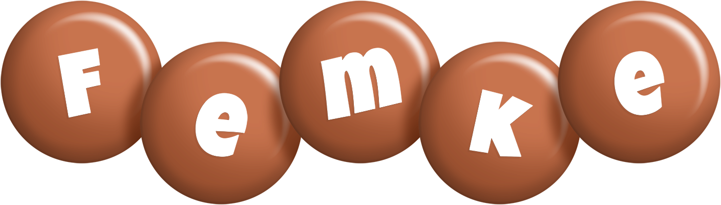 Femke candy-brown logo