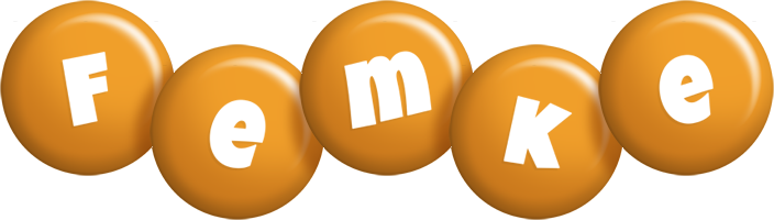Femke candy-orange logo