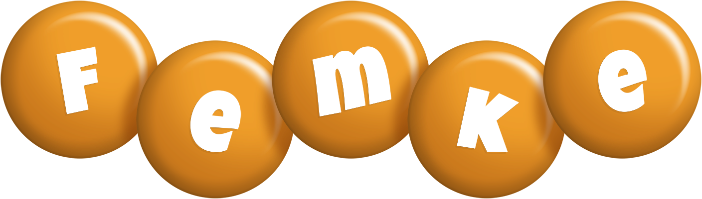 Femke candy-orange logo