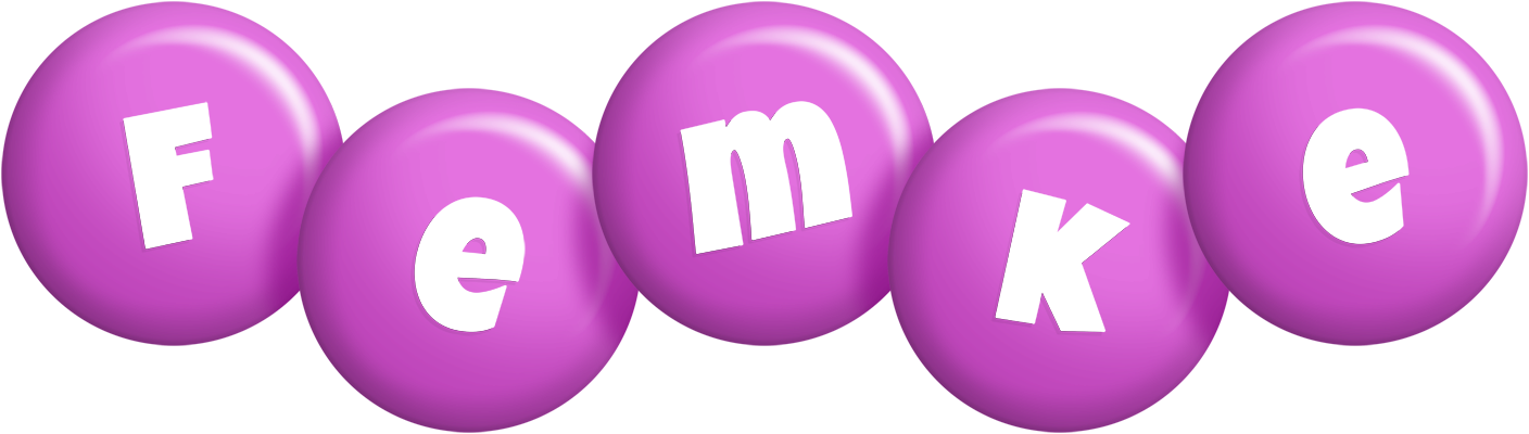 Femke candy-purple logo