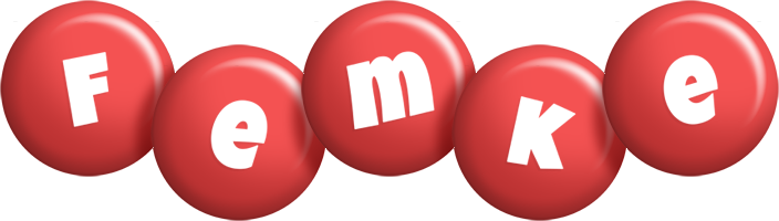 Femke candy-red logo