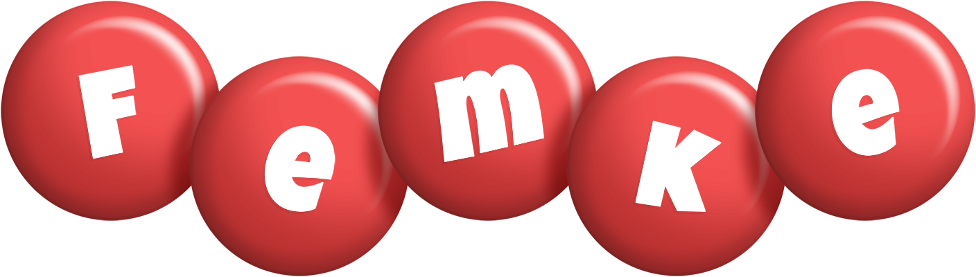 Femke candy-red logo