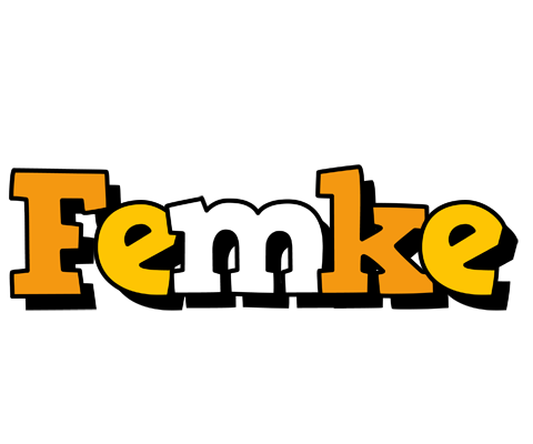 Femke cartoon logo