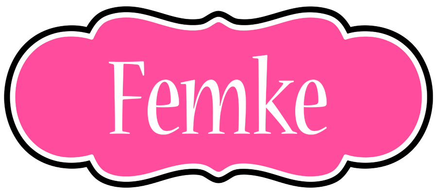 Femke invitation logo