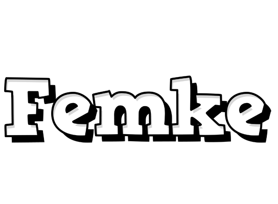 Femke snowing logo
