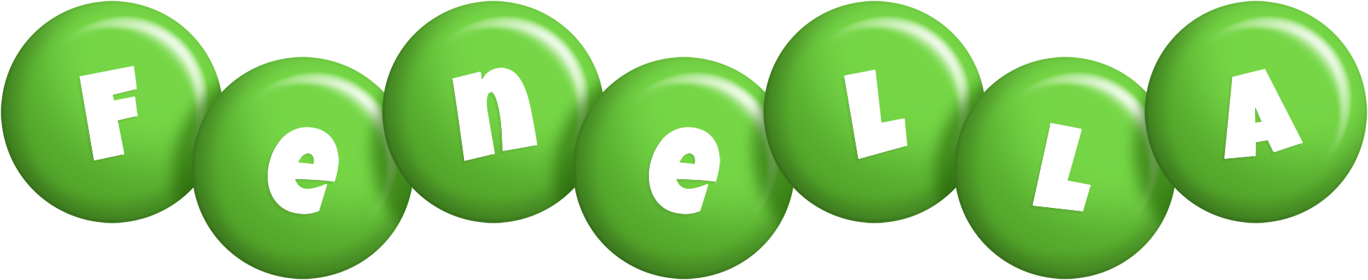 Fenella candy-green logo
