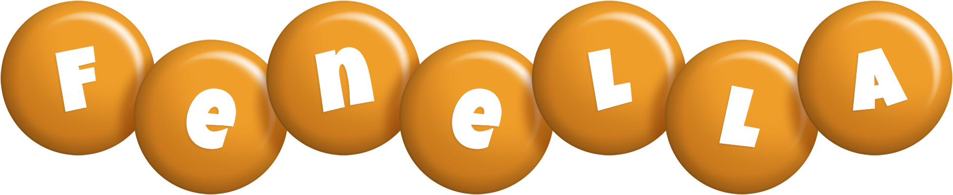 Fenella candy-orange logo