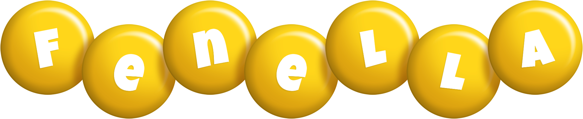 Fenella candy-yellow logo