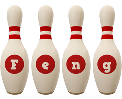 Feng bowling-pin logo