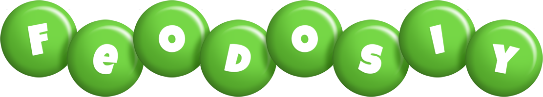 Feodosiy candy-green logo