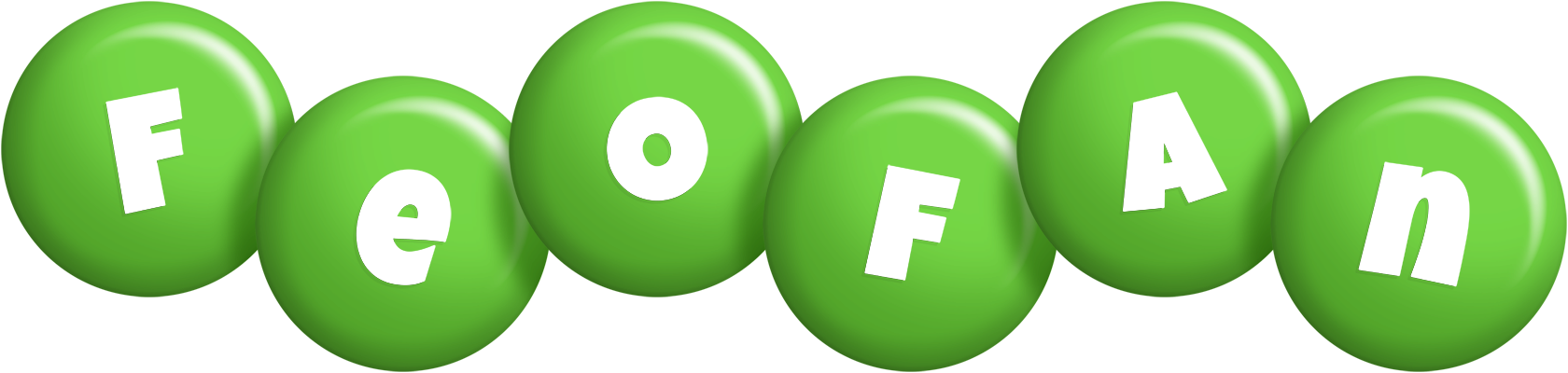 Feofan candy-green logo