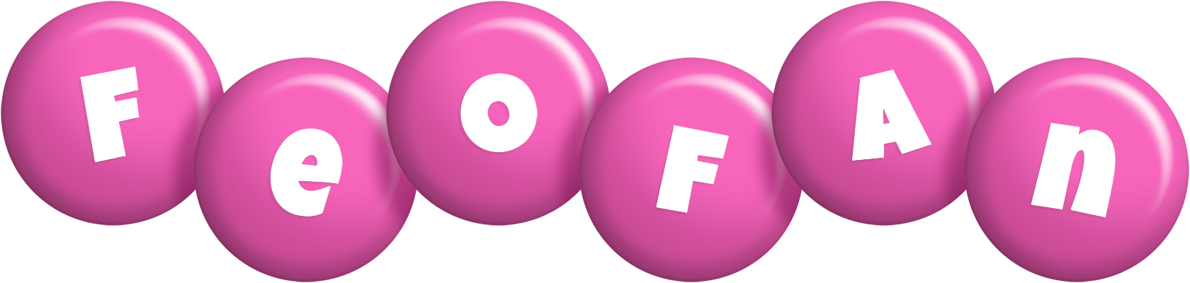 Feofan candy-pink logo