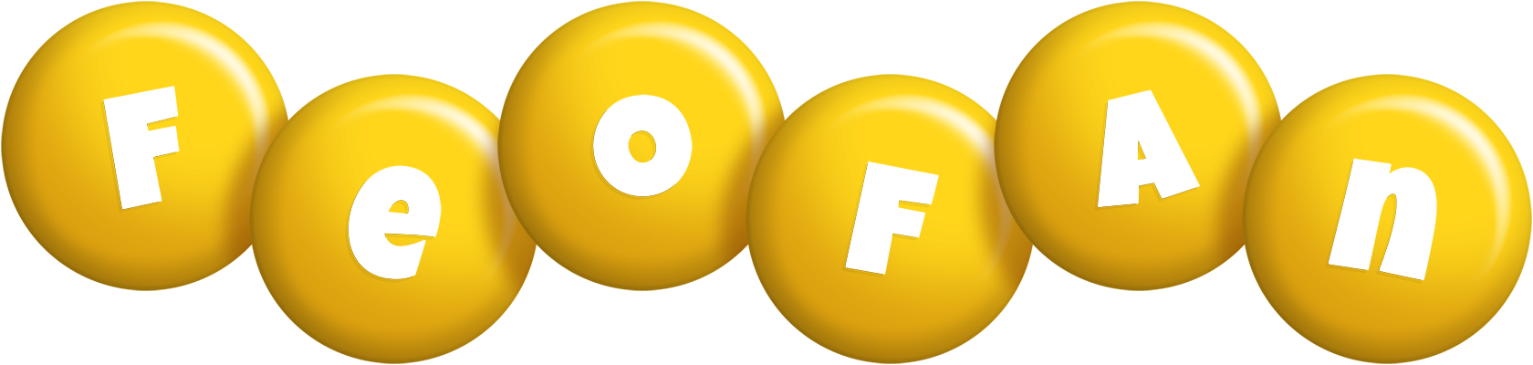 Feofan candy-yellow logo