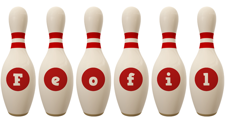 Feofil bowling-pin logo
