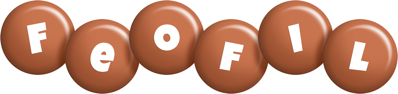 Feofil candy-brown logo