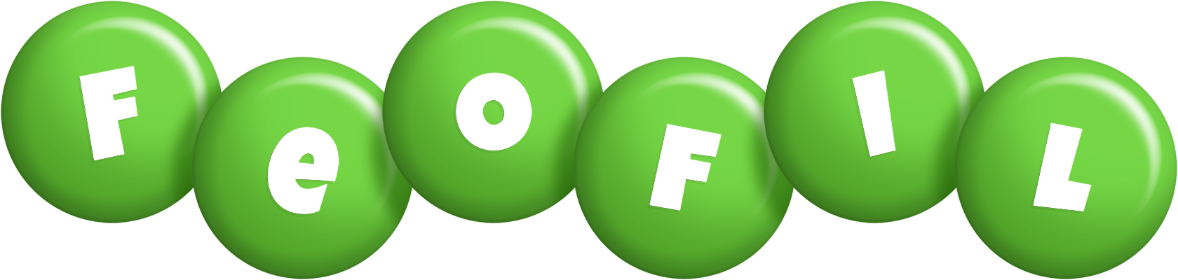 Feofil candy-green logo