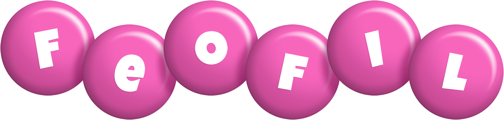 Feofil candy-pink logo