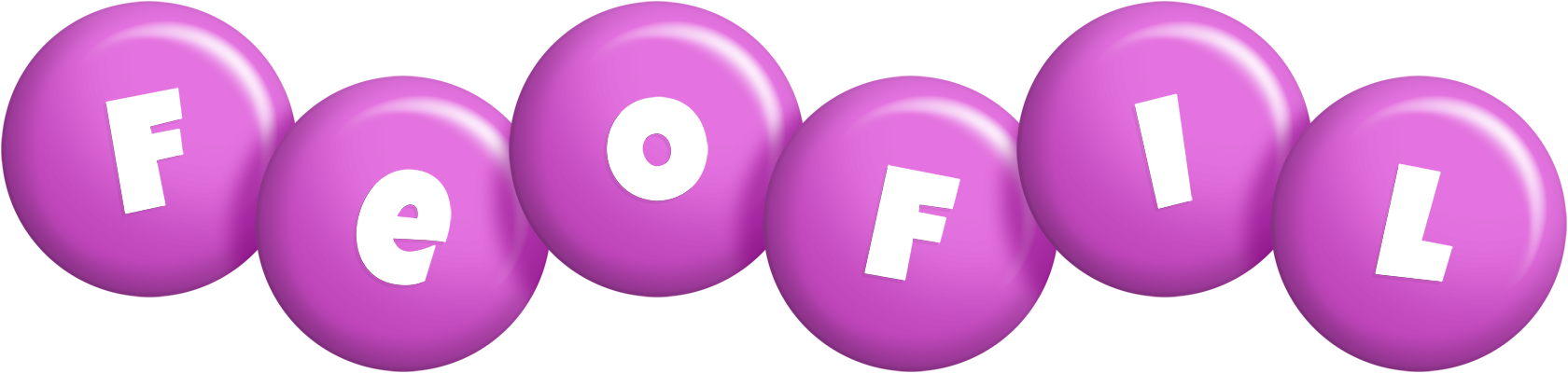Feofil candy-purple logo
