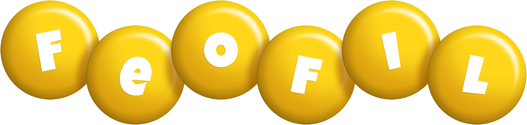 Feofil candy-yellow logo