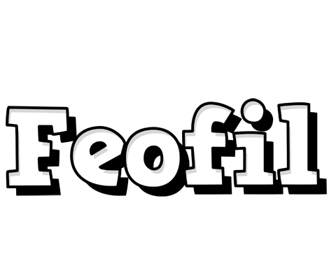 Feofil snowing logo