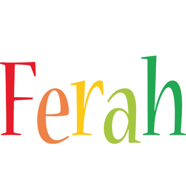 Ferah birthday logo