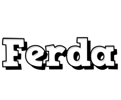 Ferda snowing logo