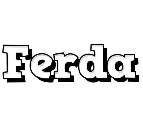 Ferda snowing logo