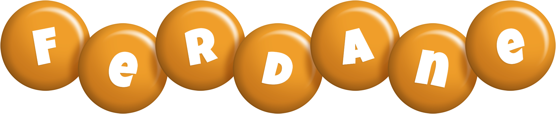 Ferdane candy-orange logo