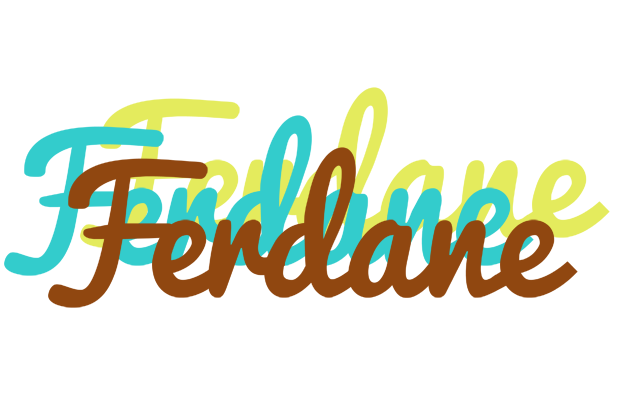 Ferdane cupcake logo