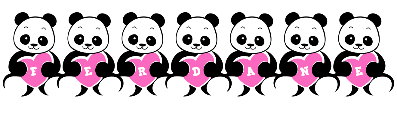 Ferdane love-panda logo