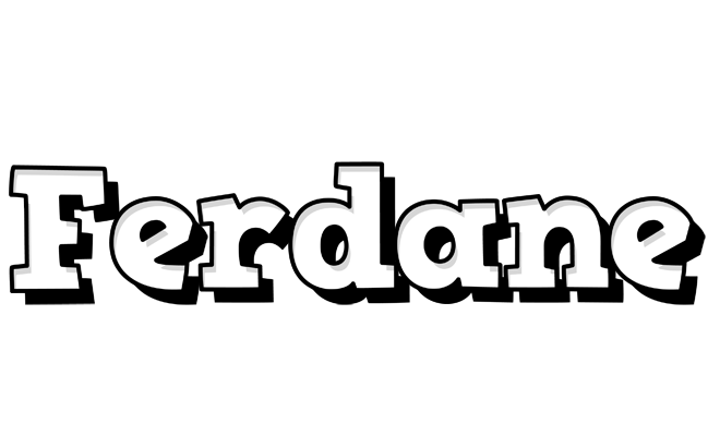 Ferdane snowing logo
