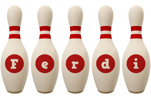 Ferdi bowling-pin logo