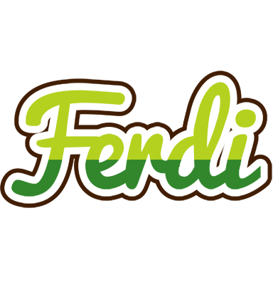 Ferdi golfing logo