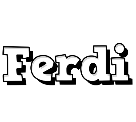 Ferdi snowing logo
