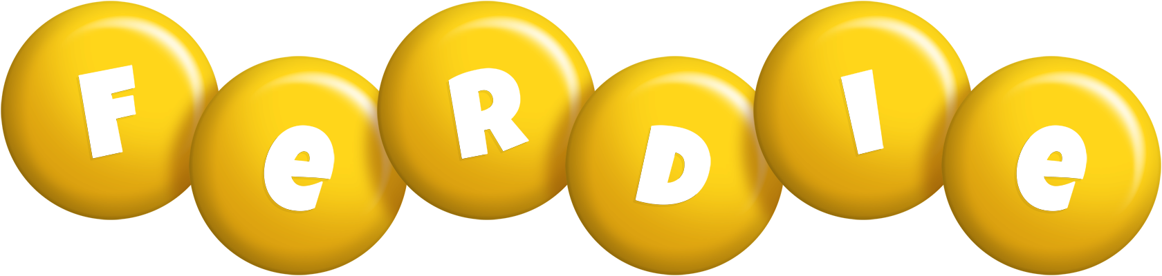 Ferdie candy-yellow logo
