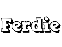 Ferdie snowing logo