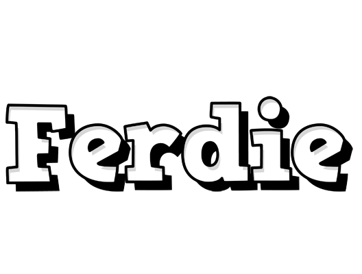 Ferdie snowing logo